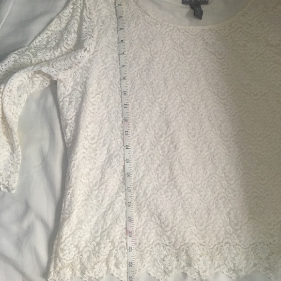 Kate hill off white lace top size xl - Picture 6 of 6
